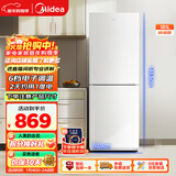 美的（Midea）181升两门冰箱白色两门小户型客厅家用电冰箱租房宿舍低音节能低噪可冷藏冷冻不占地MR-190E