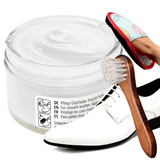 FAMACO 法国进口鞋油黑色真皮保养油补色皮鞋油无色通用皮革护理绵羊油 398白色（白皮专用）