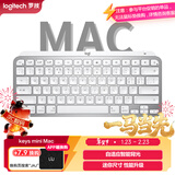 罗技（Logitech）大师系列 MX Keys Mini Mac版 简约无线背光键盘 浅灰色 蓝牙 办公 智能键盘  平板电脑键盘