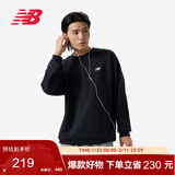 NEW BALANCE 卫衣男款简约休闲百搭运动套头衫MT41507 BK M 