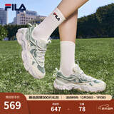 斐乐（FILA）官方女鞋老爹鞋复古运动鞋新款猫爪鞋5代休闲鞋 桃木绿/小白菜-MB 37.5