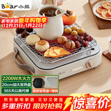 小熊（Bear）电磁炉 大功率电陶炉 小型电磁灶 家用不挑锅具6档火力爆炒 围炉煮茶电池炉2200W DTL-D22R1