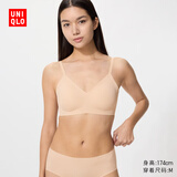 优衣库无钢圈文胸/软支撑女装弹嘟嘟柔托BRA479194 482667 482667/31米色 3XL 推荐E90 B95 C95