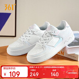 361°运动女鞋秋冬季学生复古厚底增高小白休闲板鞋子女682116601F-8