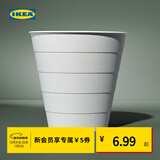 宜家（IKEA）FNISS芬尼斯无盖垃圾桶家用办公室大容量卫生间桶纸篓生活日杂 白色10公升