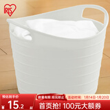 爱丽思（IRIS） 脏衣篓浴室大号脏衣篓塑料洗衣篮装脏衣服污衣篮子桶收纳筐衣篮 15升 白色密闭【宝宝衣物用】