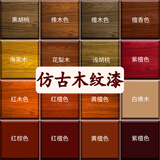 温蒂油漆木纹漆水性木器漆木漆木门家具翻新改色实木用自刷喷漆涂料 红檀色（半透明 室内） 500g【约刷一遍5平米左右】