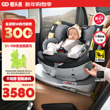 猫头鹰安全座椅婴儿童妙转Ultra深空黑智能通风0-7岁I-size认证 