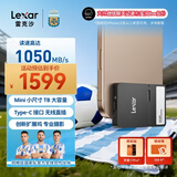雷克沙（Lexar）1TB 黑色 Type-c USB3.2 移动固态硬盘摄影套装（PSSD+Hub) Professional GO 1050MB/s 进阶摄影