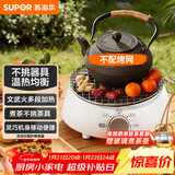 苏泊尔（SUPOR）迷你电陶炉煮茶器煮茶炉煮茶壶养生围炉煮茶茶艺炉泡茶家用办公老白茶黑茶花茶不挑器具SW-DTL01