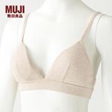 MUJI MUJI 女式 无侧缝针织 文胸 内衣 燕麦色 XL