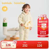巴拉巴拉童装轻薄羽绒服婴儿外出连体衣冬装宝宝爬服儿童衣服男童女童萌趣