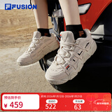 斐乐斐乐篮球鞋女鞋休闲鞋老爹鞋复古运动鞋鞋子球鞋面包鞋 燕麦色-OM 40