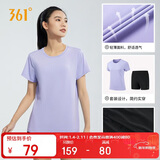 361°跑步运动套装女士夏季衣服新款休闲短袖短裤两件套662414001H-4