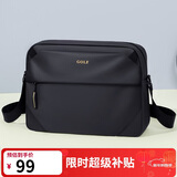 高尔夫（GOLF）单肩包男士大容量斜挎包男轻便防泼水手机ipad包商务休闲挎包