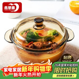 青苹果新年礼物强化加厚玻璃煲带盖耐热玻璃汤碗面碗沙拉碗