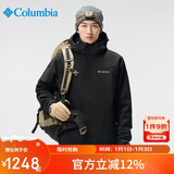 哥伦比亚冲锋衣男抓绒三合一25秋冬防水防寒保暖外套WE4714 010 M