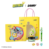 LAMY【开学礼物】凌美钢笔礼盒 蛋仔派对联名气球墨水笔小学三年级送男孩女孩正姿 蛋小绿0.5mm