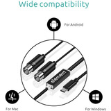 SUPERELEMENT高档芯片五针midi线USB转MIDI连接线电子鼓5针iPad苹果电钢琴乐编 MIDI连接线 （线长1.8M）