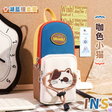 Touch mark笔袋高颜值ins文具盒新款手提书包布袋 大容量男孩女孩铅笔盒文具盒小学生文具袋生日开学礼物