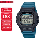 卡西欧（CASIO）卡西欧手表小方块防水数显电子表狂飙安欣同款男女学生运动手表 WS-1400H-3A