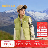 巴拉巴拉童装儿童羽绒马甲2025新款冬装男女童亲子装保暖外套羽绒服简约潮