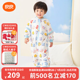 良良（liangliang）婴儿睡袋夏季空调房防踢被宝宝纯棉可拆袖儿童睡袋 拼图蓝·寒冬款【适合10-15℃】 L（建议身高80-95cm）