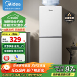 美的（Midea）饮水机家用上置式桶装水立式钢化玻璃双开门办公室饮水器 YR1518S-X 制热型