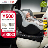 宝得适（BRITAX）宝宝儿童安全座椅0-4岁360度旋转汽车ISOFIX硬接口双面骑士PLUS 双面骑士PLUS北欧灰
