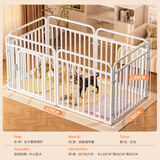 喵先生狗围栏室内宠物栅栏全方管防越狱围栏自由组合猫咪护栏加固狗笼子 全方管60*60*120cm【适25斤内】