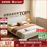 全友家居现代简约高箱储物收纳床主卧1.8米x2米双人大床家具政府补贴 【暖白色 | 高脚】单床 1.5x2米【爆款+性价比超高】