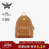 MCM  STARK小中号铆钉双肩包背包情侣款干邑色礼物