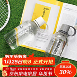 乐扣乐扣（LOCK&LOCK）户外运动水杯Tritan男女学生塑料杯子1L白色ABF690WHT