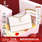 啄木鸟（TUCANO）包包女款2025年牛皮链条小方包单肩斜挎包生日新年元旦礼物送女友