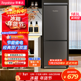 荣事达（Royalstar）183升小冰箱小型家用出租房办公室宿舍双开门两门双门二门电冰箱节能省电低音钛深灰BCD-183L9RSZ