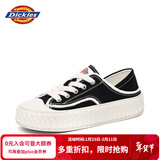 Dickies女士帆布鞋潮流休闲鞋子布鞋低帮百搭女士平底鞋 黑色 39 