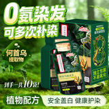 同仁堂染发膏纯天然植物染发剂无刺激不沾头皮免漂显白袋装盖白染发膏剂
