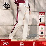 卡帕（Kappa）背靠背2025新款运动长裤女休闲简约针织直筒女款裤子潮K0E62AK03D