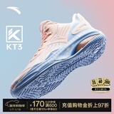 安踏KT3 Team篮球鞋男汤普森秋冬季中帮透气防滑减震学生实战运动鞋子 【KT3 TEAM 2代】婴儿粉/瀑布蓝-4 43 (270mm)