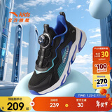 安踏儿童跑步鞋男女童秋季细网赤焰运动纽扣透气跑鞋A12435523J