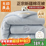 无印良品A类100%新疆纯棉花被子 春秋被芯空调被冬季棉被 厚6斤 200*230cm