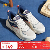 361°运动鞋男冬季通勤厚底增高休闲跑步老爹鞋子男672036708-3 41码