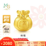 周生生黄金转运珠 足金Charme串珠男女福袋钱袋手串 89197C定价 福袋