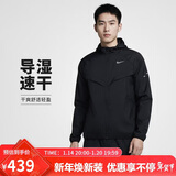 耐克NIKE春秋款 男子梭织防晒夹克外套 运动休闲HV4549-010黑色L