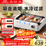 杜邦烤肉锅电烤盘多功能无烟电烤锅陶瓷釉不粘锅分体式电火锅电煮锅家用3-4个人大功率一烤盘一火锅