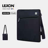 乐上（LEXON）单肩包男士商务斜跨包休闲耐磨iPad包深蓝色 大号