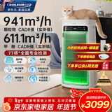 SOLEUSAIR舒乐氏Umi宠物空气净化器吸附猫毛除细菌过敏源除甲醛雾霾异味净化机 C02绿精灵礼品