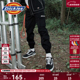 Dickies休闲裤 男女同款新复古回潮印花多口袋束口工装裤百搭8 黑色 32