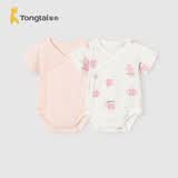 童泰（TONGTAI）婴儿短袖包屁衣夏季纯棉宝宝连体衣新生儿三角哈衣爬服睡衣