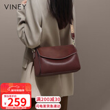 viney牛皮包包女包品牌斜挎枕头包轻奢单肩包生日新年礼物送女生女友